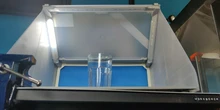 Juego de Extractor de pulverización de aerógrafo portátil HS-E420DCLK cabina de pulverización, filtro de escape, Kit de pintura con enchufe europeo y estadounidense para manualidades de Modelismo