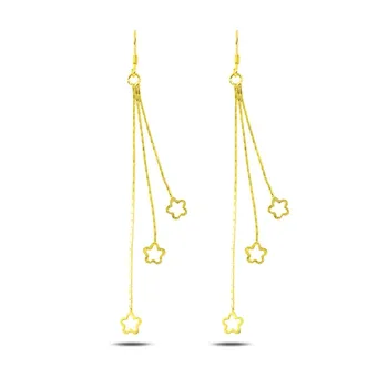 

Teleplus Dangle Matte Textured Flower Earrings 925 Sterling Silver