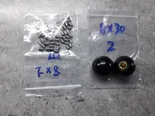 2 uds negro o rojo de plástico M4/M5/M6/M8/M10/M12 M14/M16 hilo En forma de bola sujeción de cabezal perilla de tuercas