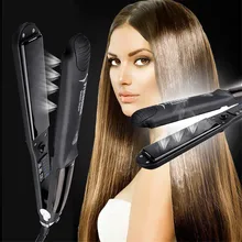 Профессиональный паровой выпрямитель и прибор для завивки волос керамический паровой волос плоский железный шов утюжок для выпрямления волос завивочные инструменты