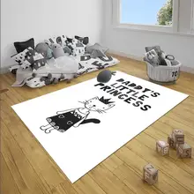 Еще Dadys маленькая принцесса милый кот девушки 3d печать нескользящие микрофибры Детские украшения для детской комнаты коврик