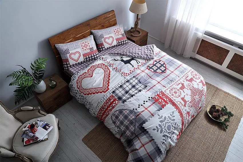 Crown Flannel Double Personality Duvet cover set Savina | Дом и сад