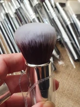 Conjunto de negras brochas maquillaje BEILI, brochas profesionales de pelo Natural de cabra, brochas para base de maquillaje en polvo, brochas para mezclar ojos y maquillaje