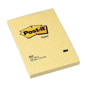 

PCs. 1 Post-it notes Large Note 662 yellow 102x152mm quadr 702093 M17.08