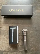 QSHAVE-Afeitadora de seguridad ajustable con doble filo para hombre, rasuradora con 5 cuchillas para afeitar clásica, limas de suaves a agresivas, 1-6 niveles