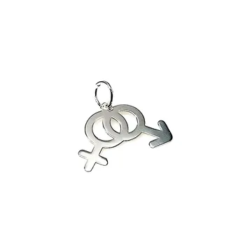 

Pendant 925 sterling silver m 17mm. Symbol men women [AA7874]