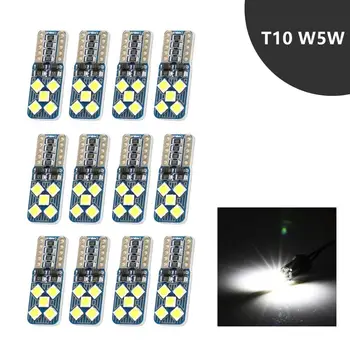 

T10 Led Canbus W5W 194 168 3030 10smd Car Side Wedge Light Lamp Bulb Interiror Dome Light Error Free Auto Clearance Signal Light