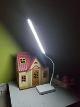 Desk-Lamp Reading-Light Dimmable Eye-Protection Study Usb-Charging Folding Touch-Switch