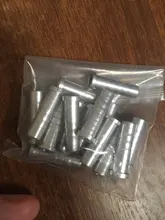 Punta de flecha de aluminio para tiro con arco, inserto para identificación de asta, 6,2mm, 7,6mm, 15 Uds.