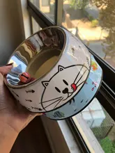 Pet-Bowl Stainless-Steel Melamine Dog And Removable 