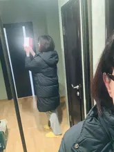 Down-Jacket SEMIR Winter Women Outwear Hooded Long New Waist for Fur-Collar Loose Young-Girl