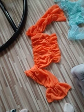 Blusa informal de Chifón con manga larga para verano, camisa vientre descubierto con volantes y hombros descubiertos para mujer, cuello de barco