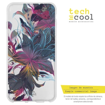 

FunnyTech®Silicone stand case for IPhone 7 Plus/7 Plus Floral vers.4