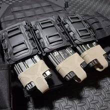 Bolsa de revista táctica Molle para Ar15 M4 5,56 7,62 9mm escorpión rápido Mag de liberación rápida Mag TPR funda con cubierta caja de engranaje de caza