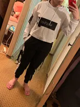 2021 primavera otoño mujer Streetwear carga sueltos pantalones de cintura alta pantalón de mujer 2 pieza Top de manga larga con pantalones Casuales