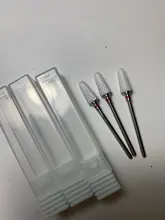 Fresa de cerámica para manicura, brocas de carburo de diamante, herramientas de pedicura