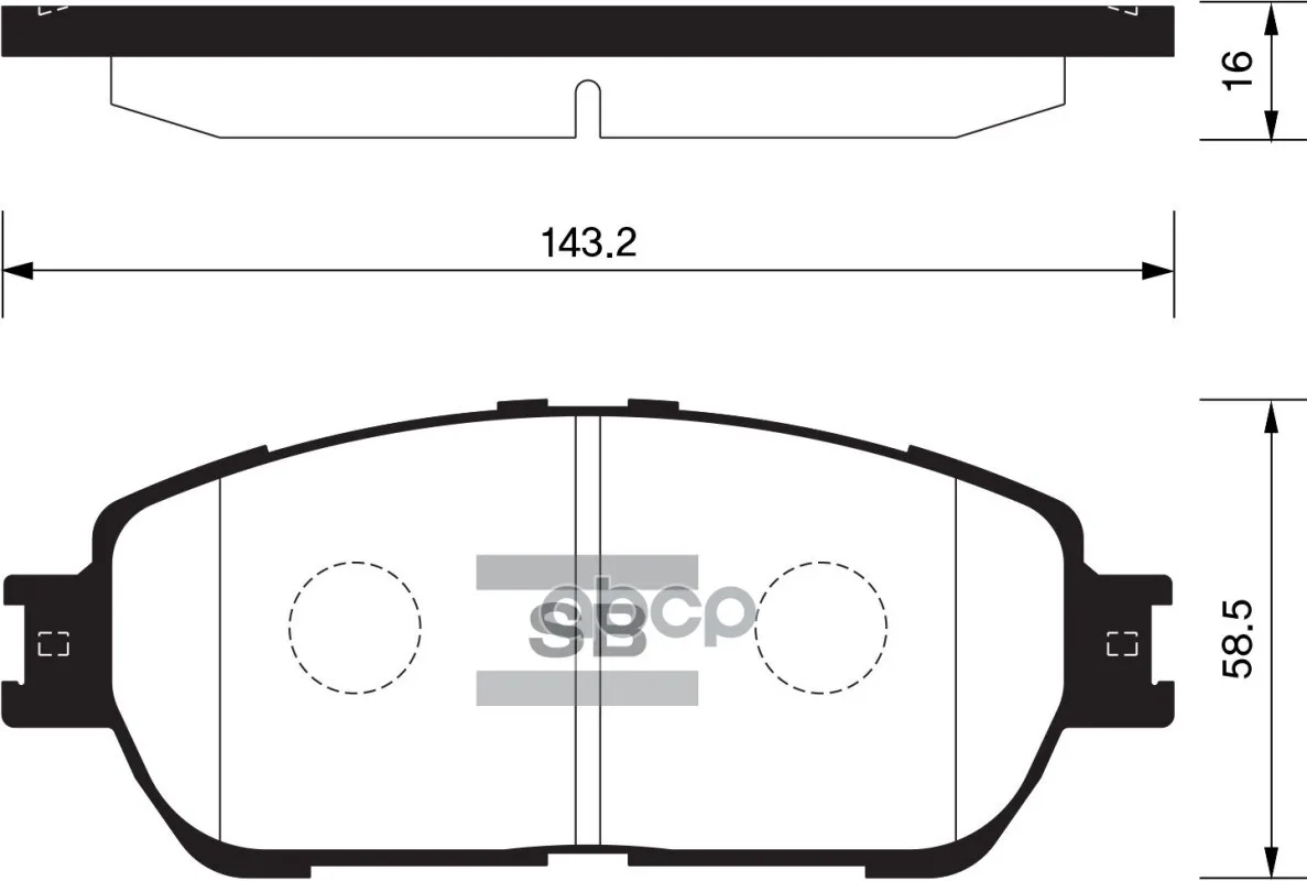 Колодки Тормозные Toyota Camry(V30) 01-06 Передние Sangsin Brake Sp1372 Sangsin brake арт. SP1372