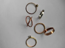IPARAM-Conjunto de anillos de plata y oro para mujer, sortija de dedo torcida con lazo de corazón Vintage, nudillos, joyería femenina, regalos de boda, 2019