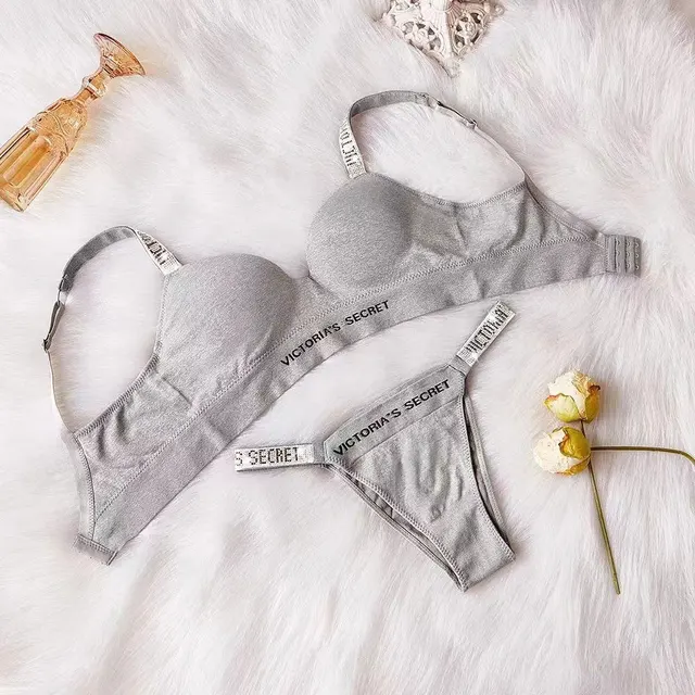 Comfort Femme Sexy Lingerie Ensemble Push Up Bra Victoria's Secret Lingerie Ensemble Femme 2 Pièces Brand Sous Vetement Femme Cotton  3