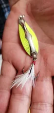 Spinner Spoon Lures Kingdom For Fishing Feather-Hook Hard Baits Metal-Material with Full-Aqueous-Layer