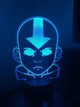 Nightlight 3d-Lamp Room-Decor Appa-Figure Legend-Of-Aang Avatar Kids Child Airbender