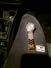 Reloj de moda con diamantes de oro para mujer, pulsera informal de marca de lujo, relojes femeninos