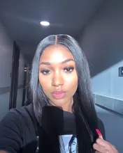 Pelo Luvin brasileño 13X4 frente recto pelucas de cabello humano Pre arrancado 30 32 pulgadas peluca Frontal de encaje 4X4 Cierre de encaje peluca para Wuman