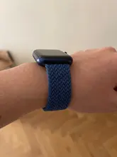 Correa de nailon trenzado para Apple Watch, correa elástica de 44mm, 40mm, 42mm y 38mm, serie iWatch 3, 4, 5, SE, 6