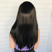 ¡Largo SHANGKE sintético recto peluca con diadema! Peluca de cabello ondulado de fibra resistente al calor para mujer Peluca de fiesta/de uso diario para niña