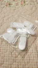 LOFCA-Clips de plástico para chupeteros, 10 unidades multicolores en forma de pinza para accesorios de bebé