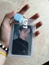 ETya los hombres y las mujeres titular de la tarjeta de negocio de dibujos animados lindo retráctil tarjeteros Banco portadores de identificación placa niño funda para tarjeta de autobús caso