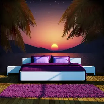 

Wall mural-Romantic evening on the beach - 350x245 cm