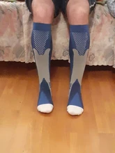 Calcetines deportivos cómodos para hombre y mujer, medias unisex de 20 a 30 mm, ideales para ciclismo, correr, maratón, fútbol, venas varicosas