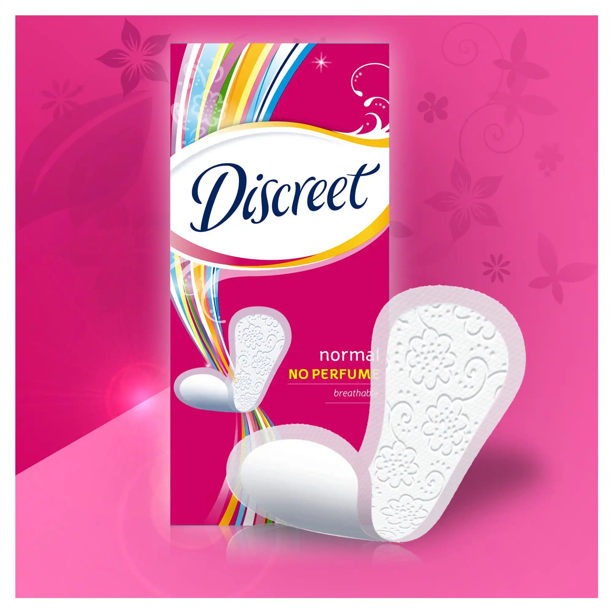 Женские ежедневные прокладки DISCREET Normal Multiform, 20 шт