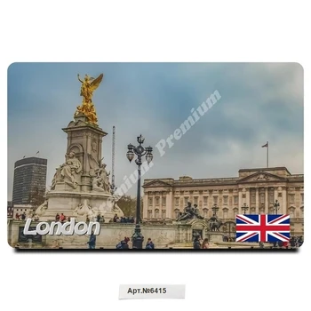 

London, UK. Vinyl magnet souvenir (size: 54x86mm). Free shipping.