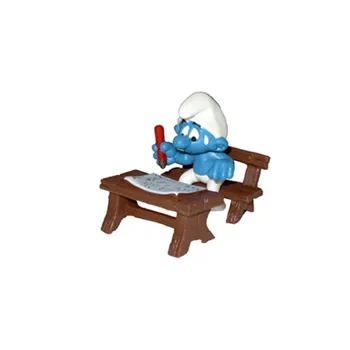 

SMURFS WITH PENCIL AND TABLE