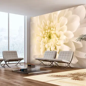 

White Wall mural-Dahlia-300x231 cm