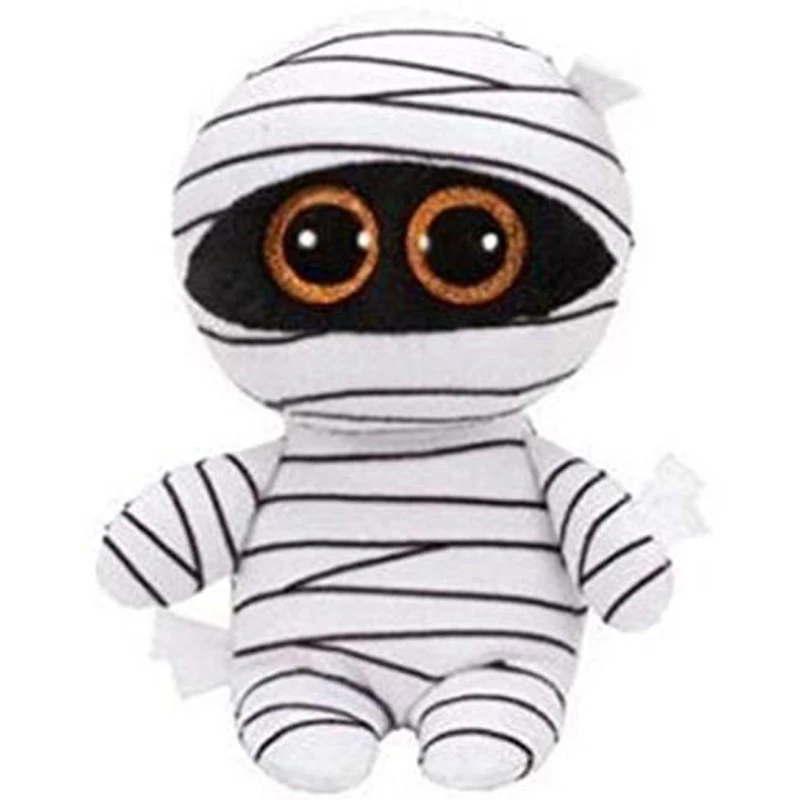 White Ghost Ty Beanie плюшевые игрушки сова Пингвин собака Жираф Кот енот овца летучая мышь Крупный рогатый скот плюшевые игрушки животных подарок для детей 15 см - Цвет: White Ghost