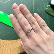 RscvonM-Anillo de boda de Color dorado y plateado con forma de corazón para mujer, joyería de compromiso para fiesta