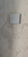 Glass-Panel Wall-Switch Touch-Screen-Switch Eu-Light BONDA 1-Gang White Crystal AC220V