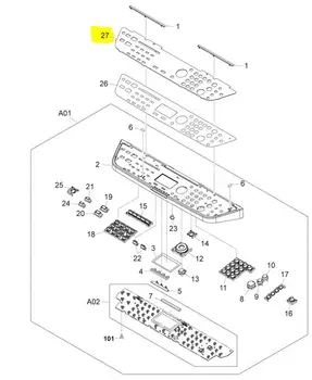 

Hinge HP rc1-2572 (ADF/scanner, right, HP LJ m1522/3055/m1005)