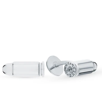 

Silver cufflinks with cubic zirconia sunlight sample 925 test