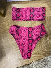 Push-Up Bikini Bathing-Suit Bandage Swimwear Women Animal-Printed Female Sexy