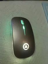 Ratón inalámbrico RGB para ordenador, Mouse silencioso, ergonómico, recargable, retroiluminado, óptico, LED, USB, para PC y portátil