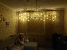 Led-String-Lights Christmas-Snowflakes Holiday Party Waterproof Connectable Wave