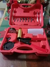 Mr Cartool-Herramientas de purga de líquido de freno, vacío Manual, Kit de probador de bomba de vacío, medidor de presión de bomba de aluminio
