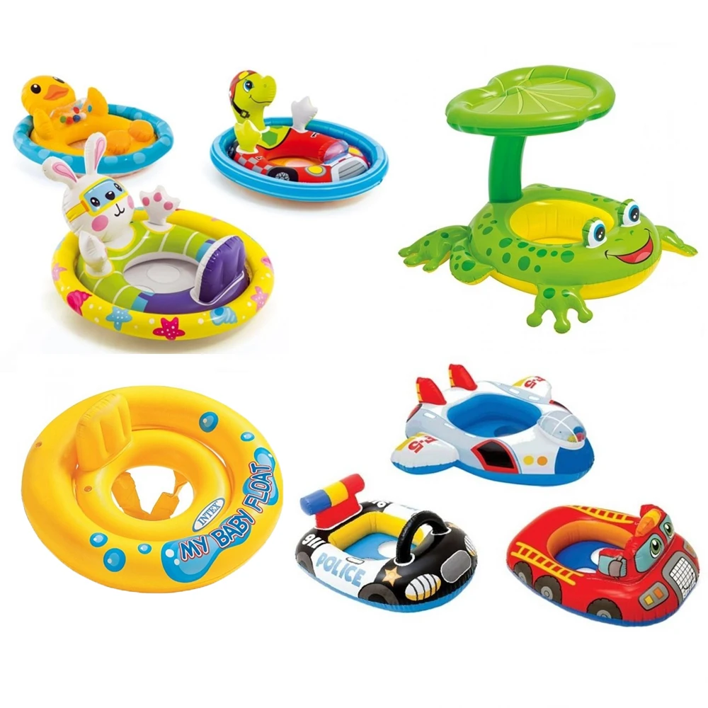 プールライダーライフガードインフレータブル水泳リングカエル友人影ベビーフロートウサギ飛行機アヒル亀消防警察 Baby Kids Floats Aliexpress