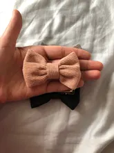 Pinzas para el pelo para niña pequeña, lazos, pasador de pana para niño, horquillas retro para fiesta, Clip de pico de pato