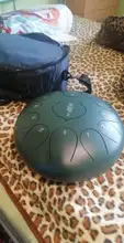 Handpan Tambor de Lengüetas Acero Tambor de la Lengua Tongue Drum nstrumentos 12 Pulgadas con 13 teclas de Notas Mazo y Llevar Bolsas