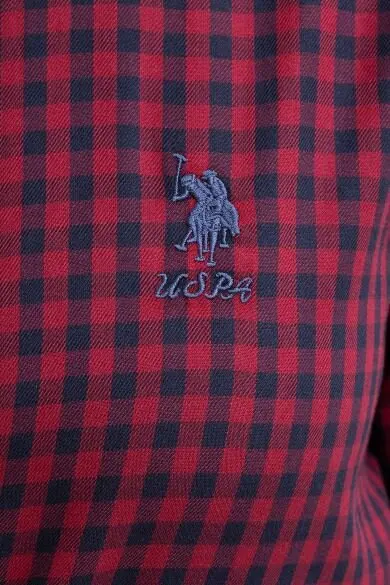 Бургундия U.S. POLO ASSN. Квадратный обычная рубашка - Цвет: Бургундия